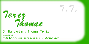terez thomae business card